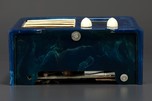 Marbleized Blue Emerson AX-235 ’Little Miracle’ Catalin Radio